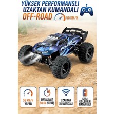 Farbu Oyuncak Uzaktan Kumandalı Off-Road Rc Araba 55 Km/h 33 cm 1:14 Ölçekli 5 Fonksiyonlu Oyuncak Araba
