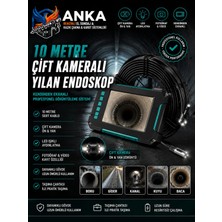 Anka Hıltı Karot 10 Metre Kendinden Ekranlı 2 Kameralı Profesyonel Yılan Kamera