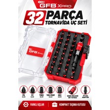 Ellante Gfb Xpro 32 Parça Tornavida Uç Seti – Quick Release Bit Tutuculu, Ph/pz/hex/torx/torx-Proof Uçlu Kompakt Set