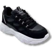 Queen Step 1001-26 Süet Cilt Simli Anatomik Kadın Sneaker