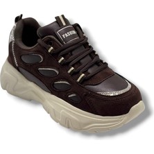 Queen Step 1001-26 Süet Cilt Simli Anatomik Kadın Sneaker