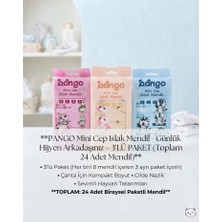 Bango Mini Cep Islak Mendil 3 Paket 64 Adet Mendil