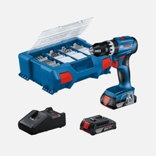 Bosch Gsb 18V-45 2 Xgba 18V 2.0AH Cordless Drill Driver (With 63-Piece Accessory Set)