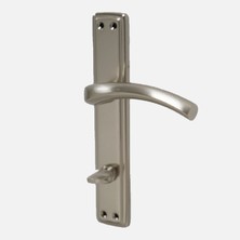 Doğanlar Doganlar Curved Wc Door Handle Right, Satin