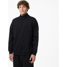 United Unıted4 Regular Fit Men's Black Sweatshirt