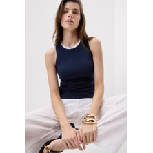 Intimissimi Pima Cotton Fine Ribbed Tank Top