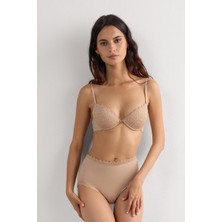 Intimissimi Cotton And Lace High Waist Briefs