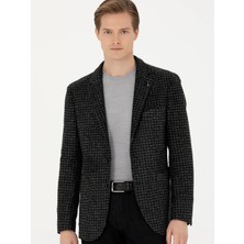 Cacharel Anthracite Slim Fit Wool Blend Sport Jacket