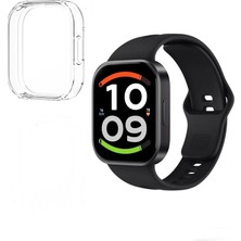 Gpack Xiaomi Redmi Watch 6 Active Kılıf Kasa Ekran Koruyucu Silikon Şeffaf
