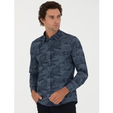Cacharel Indigo Slim Fit Long Sleeve Shirt