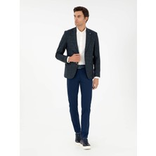 Cacharel Navy Slim Fit Chino Trousers