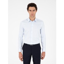Cacharel Light Blue Slim Fit Long Sleeve Shirt