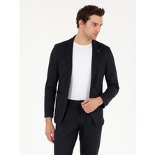 Cacharel Navy Slim Fit Blazer
