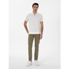 Cacharel Green Slim Fit Cotton Blend Jeans