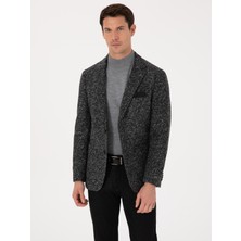 Cacharel Smoke Grey Extra Slim Fit Wool Blend Blazer