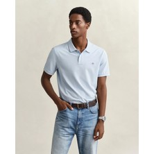 Gant Men's Blue Regular Fit Logo Polo Shirt
