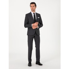 Cacharel Smoke Grey Slim Fit %100 Wool Classic Suit