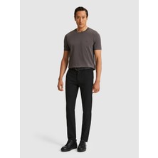 Cacharel Black Slim Fit Canvas Pants