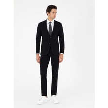 Cacharel Black Slim Fit Micro Pattern Suit