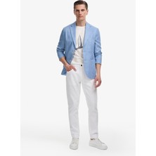 Cacharel White Slim Fit Cotton Blend Jeans