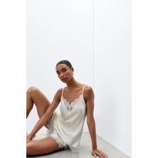 Intimissimi From The Boudoir Silk And Lace Top