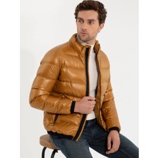 Cacharel Dark Yellow Quilted Goose Down Jacket
