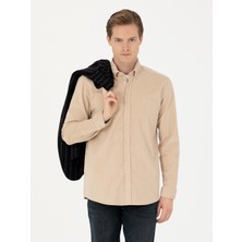 Cacharel Beige Regular Fit Long Sleeve Shirt