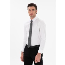 Cacharel White Slim Fit Classic Collar Basic Shirt