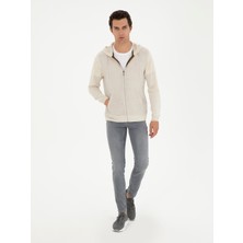 Cacharel Grey Slim Fit Cotton Blend Jeans