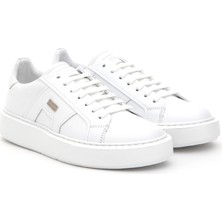 Cacharel White Eva Sole 100% Leather Casual Shoes