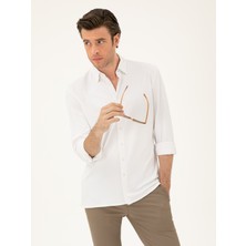 Cacharel White Slim Fit Shirt