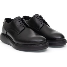Cacharel Black Eva Sole %100 Leather Smart Casual Shoes