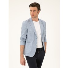 Cacharel Light Blue Slim Fit Cotton Blend
