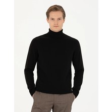 Cacharel Black Slim Fit Basic Sweater