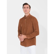 Cacharel Light Brown Slim Fit Long Sleeve Shirt