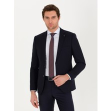 Cacharel Navy Slim Fit Wool Blazer