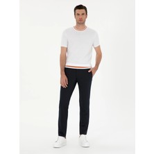 Cacharel Navy Slim Fit Trousers