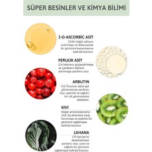 Aydogan's Aydınlatıcı Renk Tonu Eşitleyici Leke Karşıtı C Vitamini Arbutin Serum Ascorbic Acid 10 + 0.5 Fer.