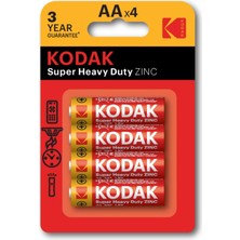 Aydogan's Kodak Kaahz-4 30951044-BLISTERLI Çinko Karbon Kalem Pil, 4 Adet