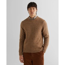 Gant Men's Brown Regular Fit Crew Neck Sweater