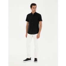 Cacharel White Slim Fit Cotton Blend Jeans