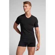 Intimissimi Stretch Pima Cotton V-Neck T-Shirt