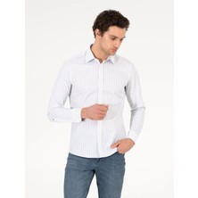 Cacharel White Slim Fit Long Sleeve Shirt