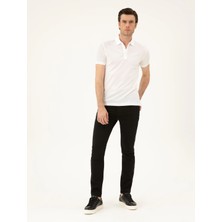 Cacharel Black Slim Fit Cotton Blend Jeans