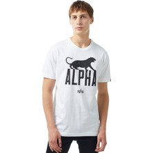 Alpha Industries Alpha Leopard Men's White T-Shirt