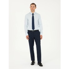 Cacharel Navy Slim Fit Dress Trousers