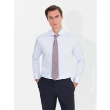 Cacharel Light Blue Modern Fit Long Sleeve Basic Shirt