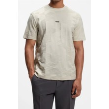 Boss Ts Network Jq Men's Crew Neck T-Shirt Beige