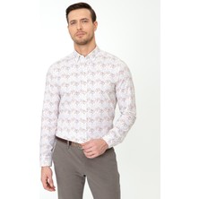 Cacharel Light Brown Slim Fit Long Sleeve Shirt