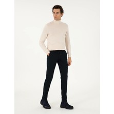 Cacharel Navy Slim Fit Chino Trousers